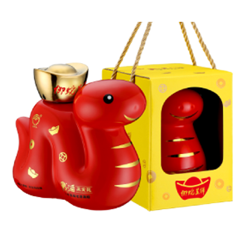 金門酒廠戰酒黑金龍御蛇呈祥紀念酒(紅)