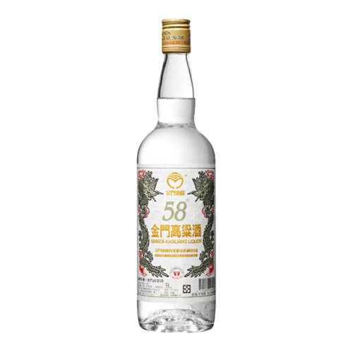 金門酒廠58度白標高粱酒