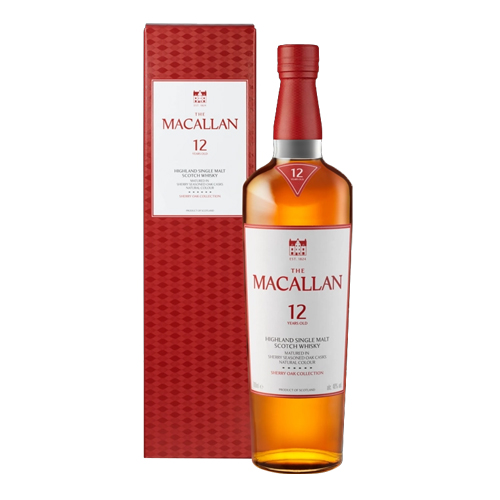 麥卡倫12年經典雪莉桶系列(2025紅)單一麥芽威士忌