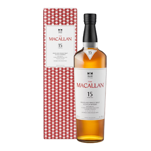 麥卡倫15年雙雪莉桶系列(2025紅)單一麥芽威士忌