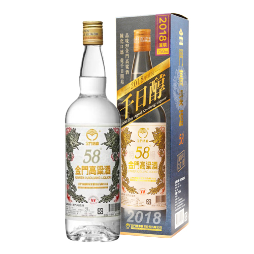 金門酒廠58度千日醇(2018)高粱酒
