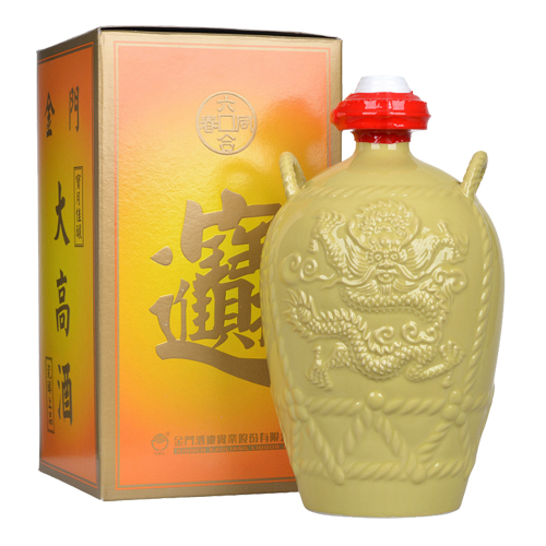 金門酒廠黃瓷一公升高粱酒