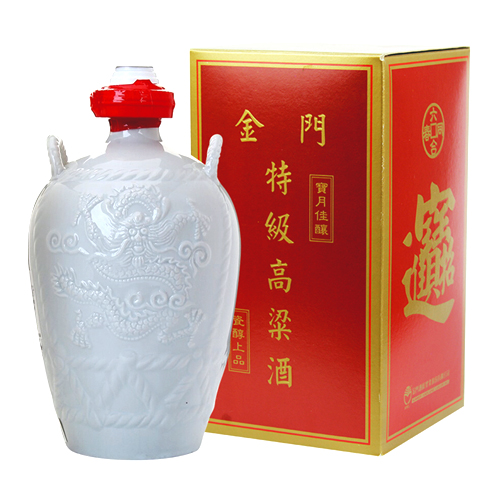 金門酒廠白瓷三公升高粱酒