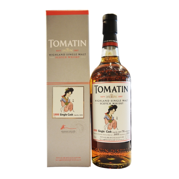 湯瑪丁1999四大美人(西施)單桶原酒威士忌