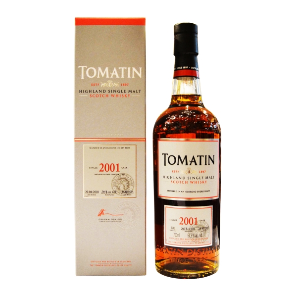 湯瑪丁2001單桶原酒威士忌