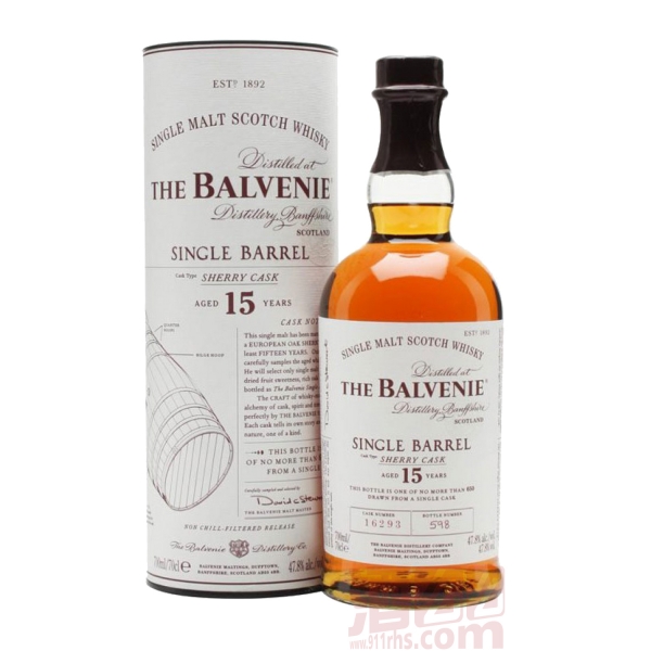 百富15年雪莉桶單一麥芽麥威士忌