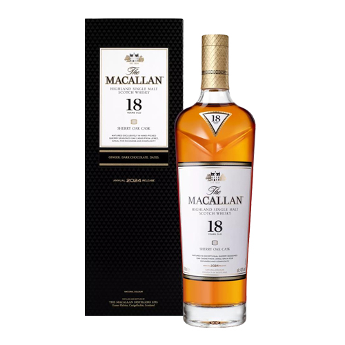 麥卡倫18年經典雪莉桶系列(2024年)單一麥芽威士忌