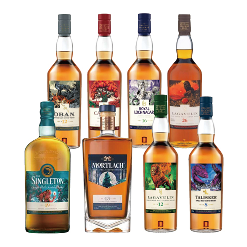 帝亞吉歐Legends Untold無盡傳說(2021SR)8瓶組限量原酒單一麥芽威士忌