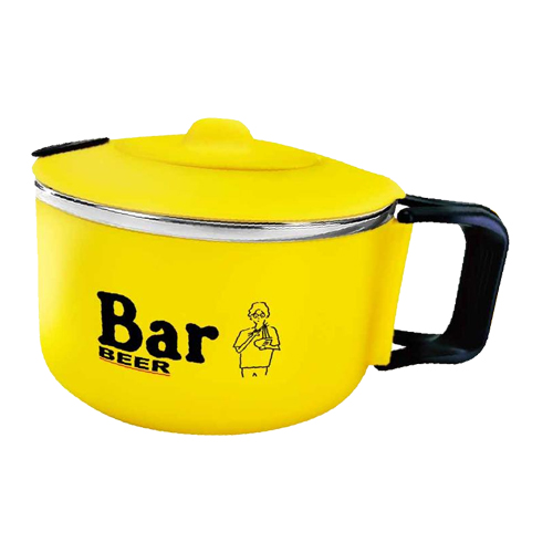 BAR不鏽鋼瀝水泡麵碗