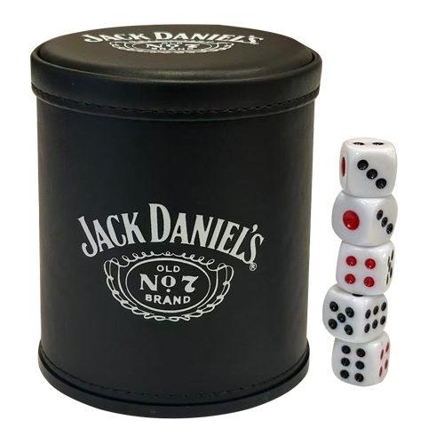 傑克丹尼皮革骰盅組